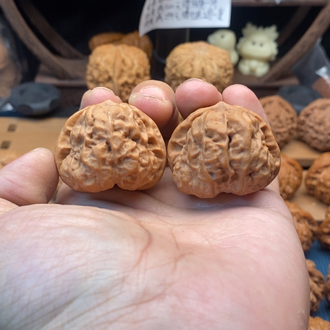 文玩核桃把件39+全品蛤蟆头