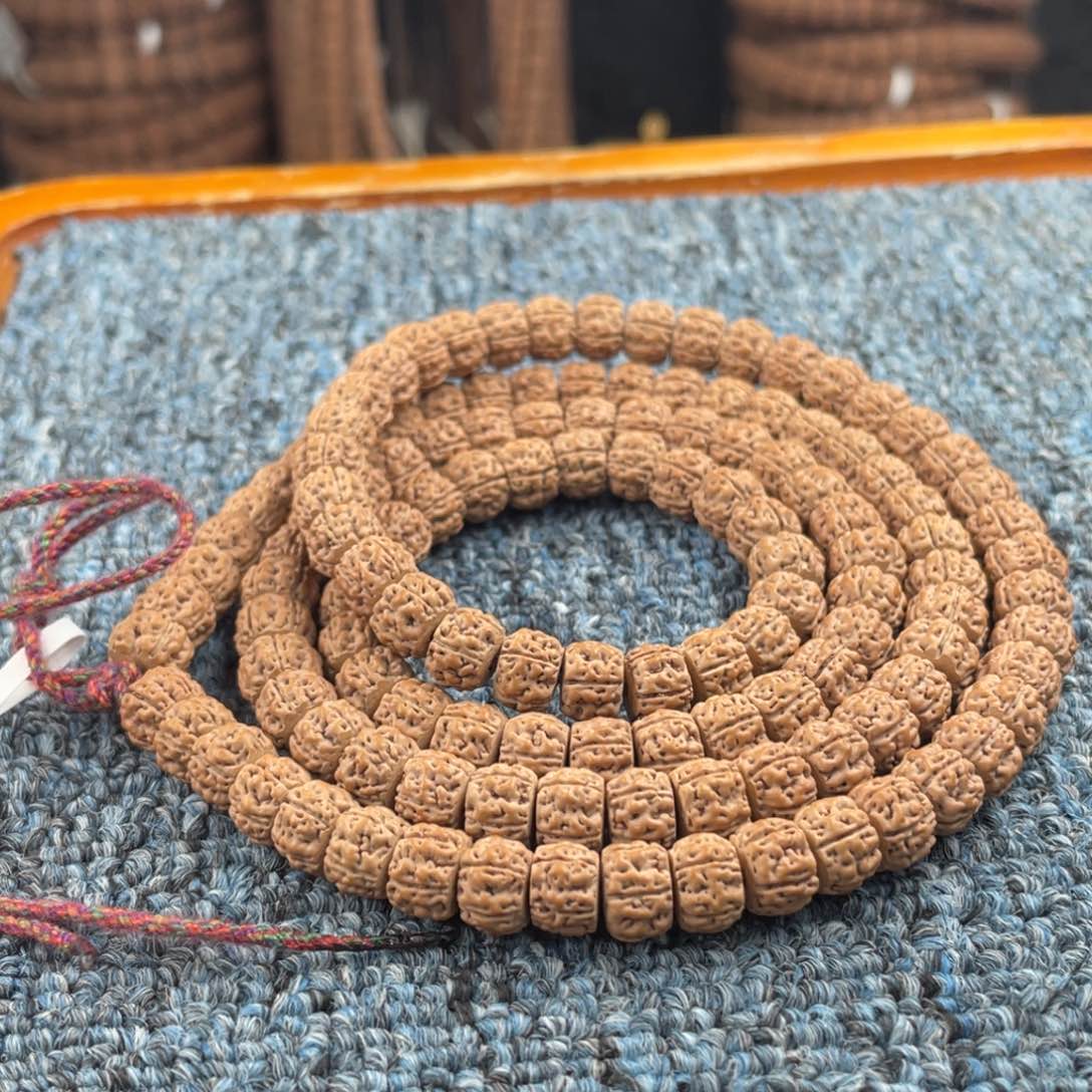 金刚菩提手串藏式盘龙纹潜水艇128颗