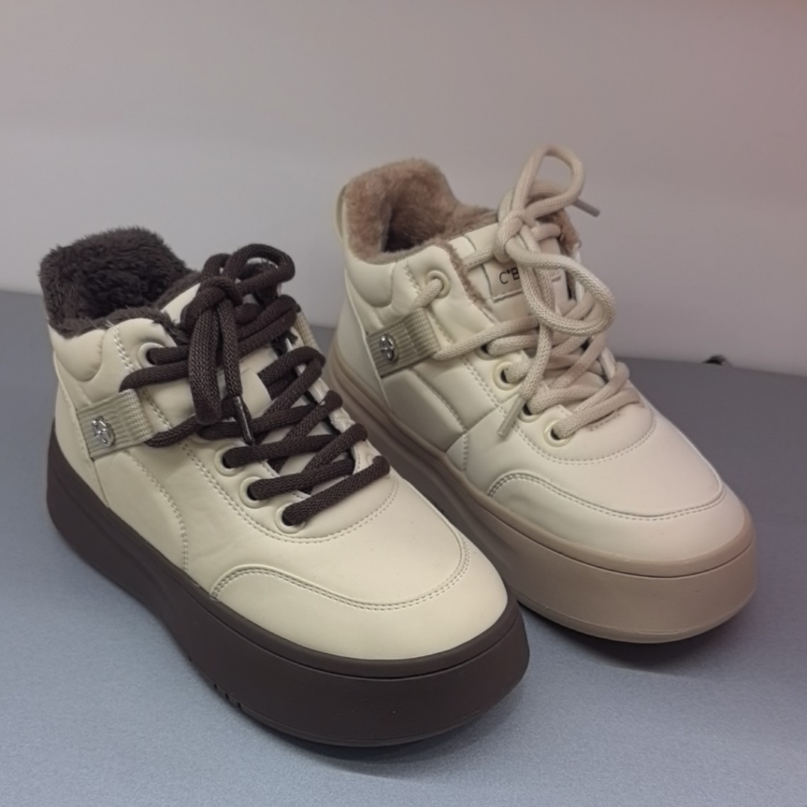 诗涵家 加绒高帮板鞋123