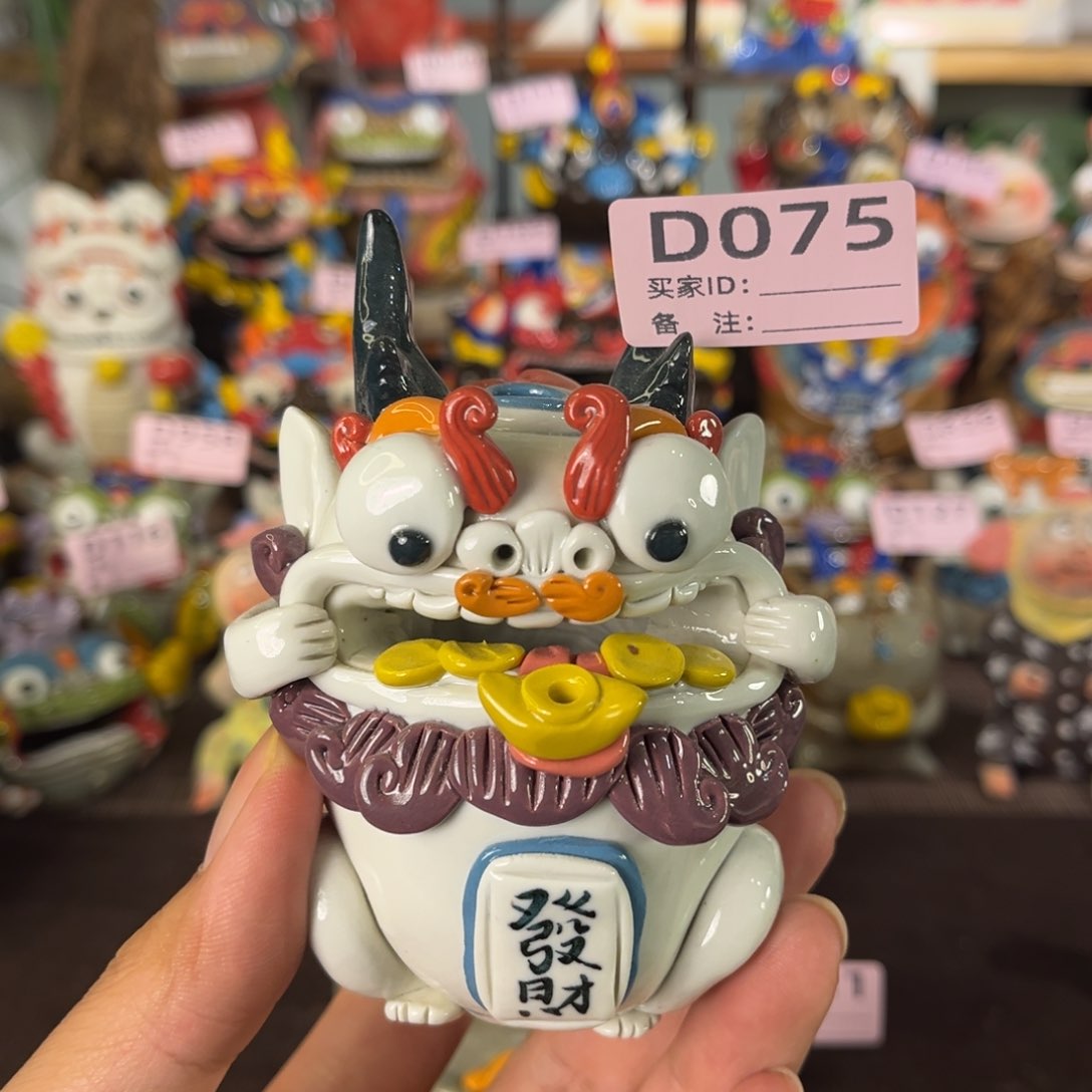 泥塑纯手工茶宠摆件
