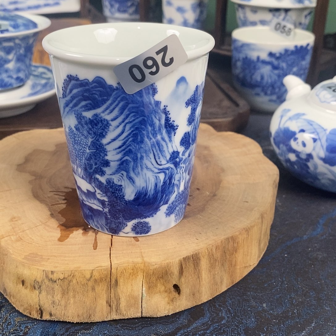 瓷片景德镇手绘青花茶器260