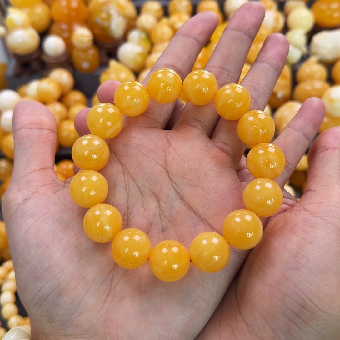 琥珀未镶嵌珠宝奇石16mm同料