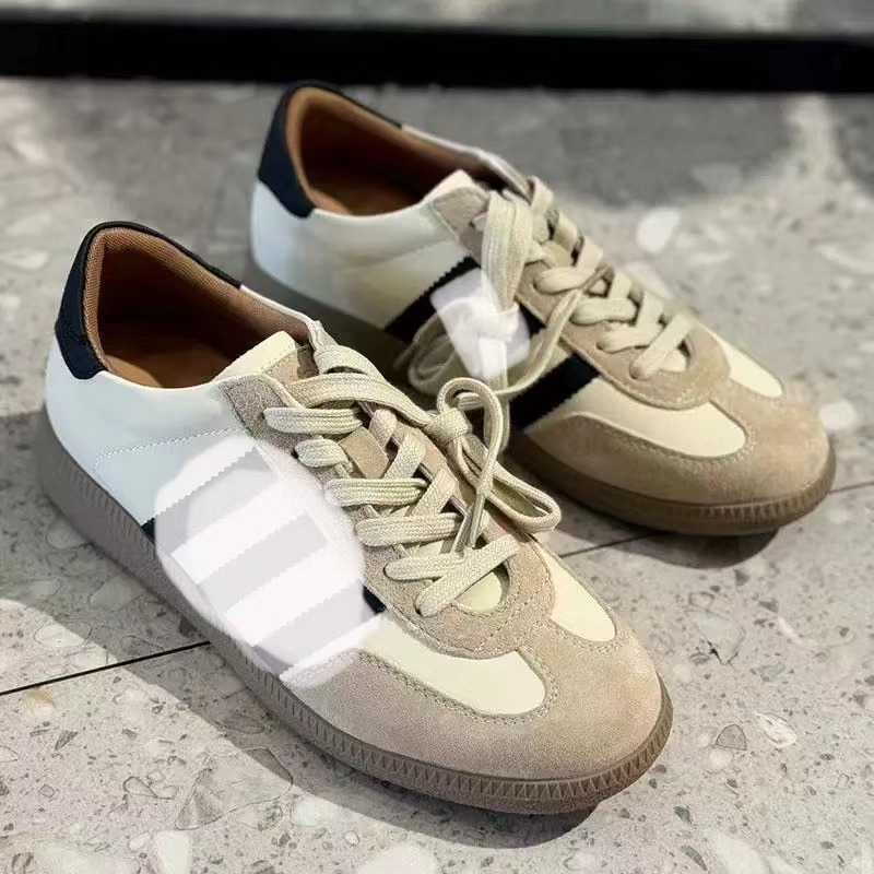 588-171百搭复古平底小白鞋德训鞋