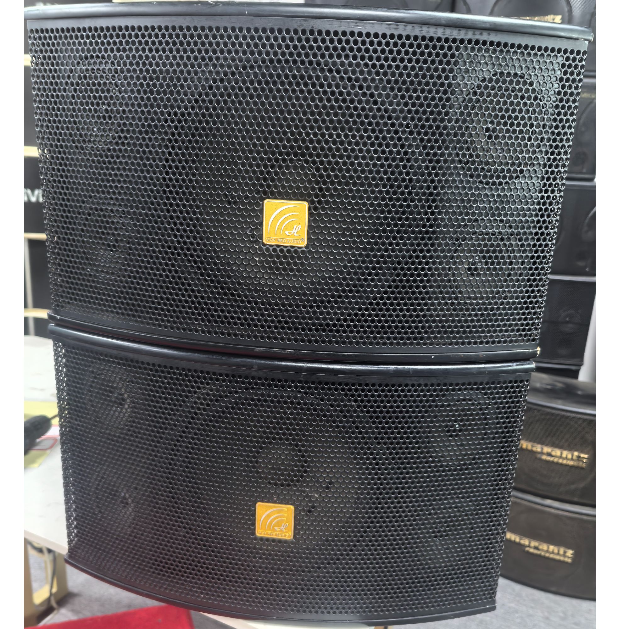 8新  二手10寸4高音卡包音箱  一对 不包邮 运费到付