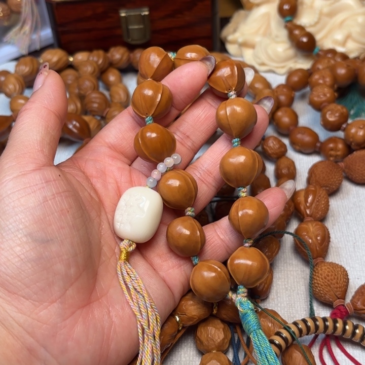 橄榄核手串/手链1.7鲨鱼背