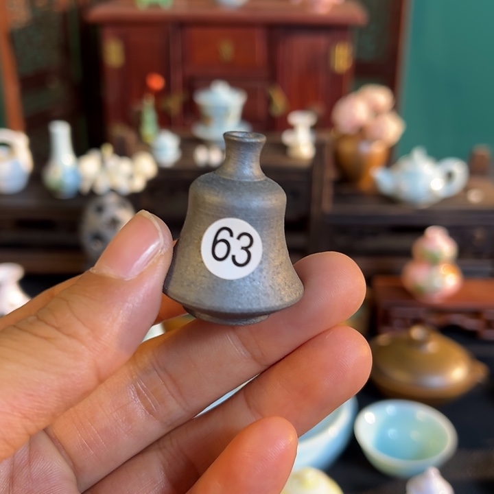 摆件微陶老王迷你花瓶