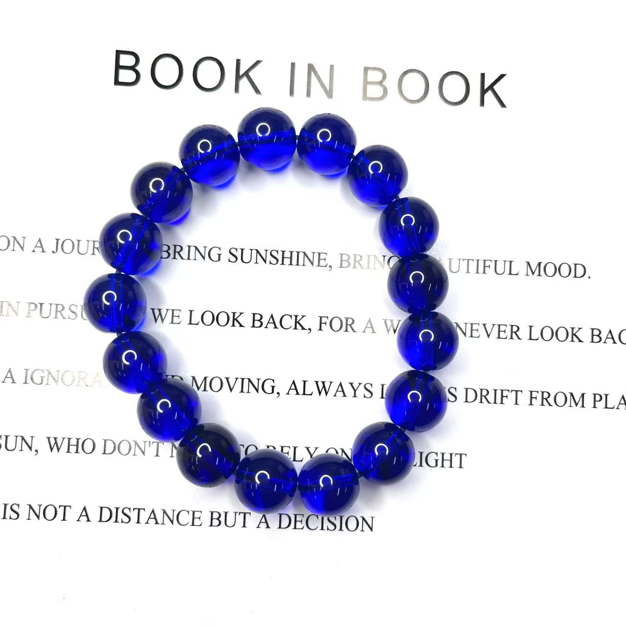 D135 蓝手串12mm（带礼盒，多样性发一件）