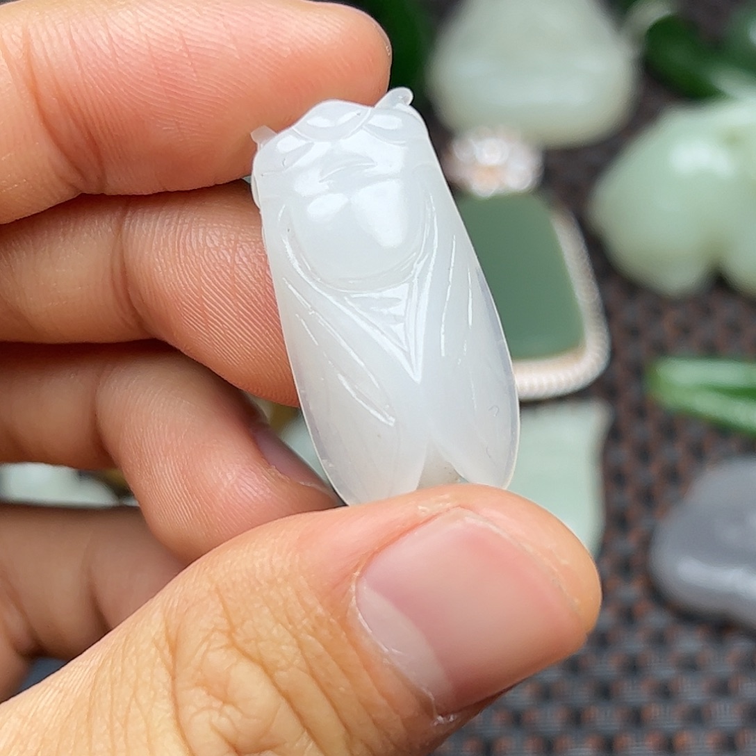 和田玉未镶嵌挂件