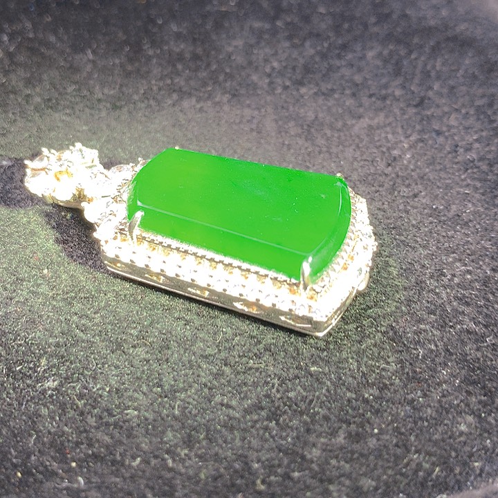 【闪购商品】翡翠银S925镶嵌颈饰翡翠