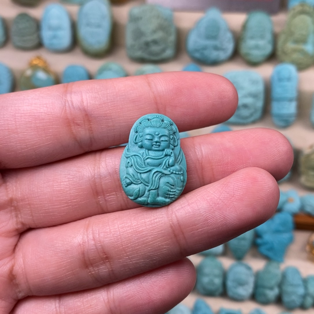 绿松石珠宝奇石未镶嵌