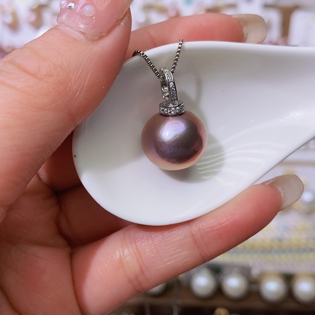 淡水珍珠颈饰银S925镶嵌