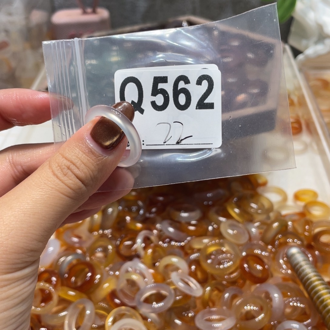 玛瑙/玉髓未镶嵌戒指562