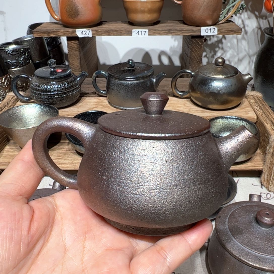 壶用****1建水紫陶紫泥柴烧壶