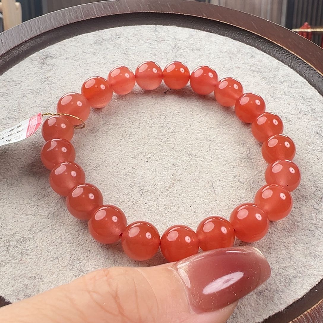 南红玛瑙手串未镶嵌