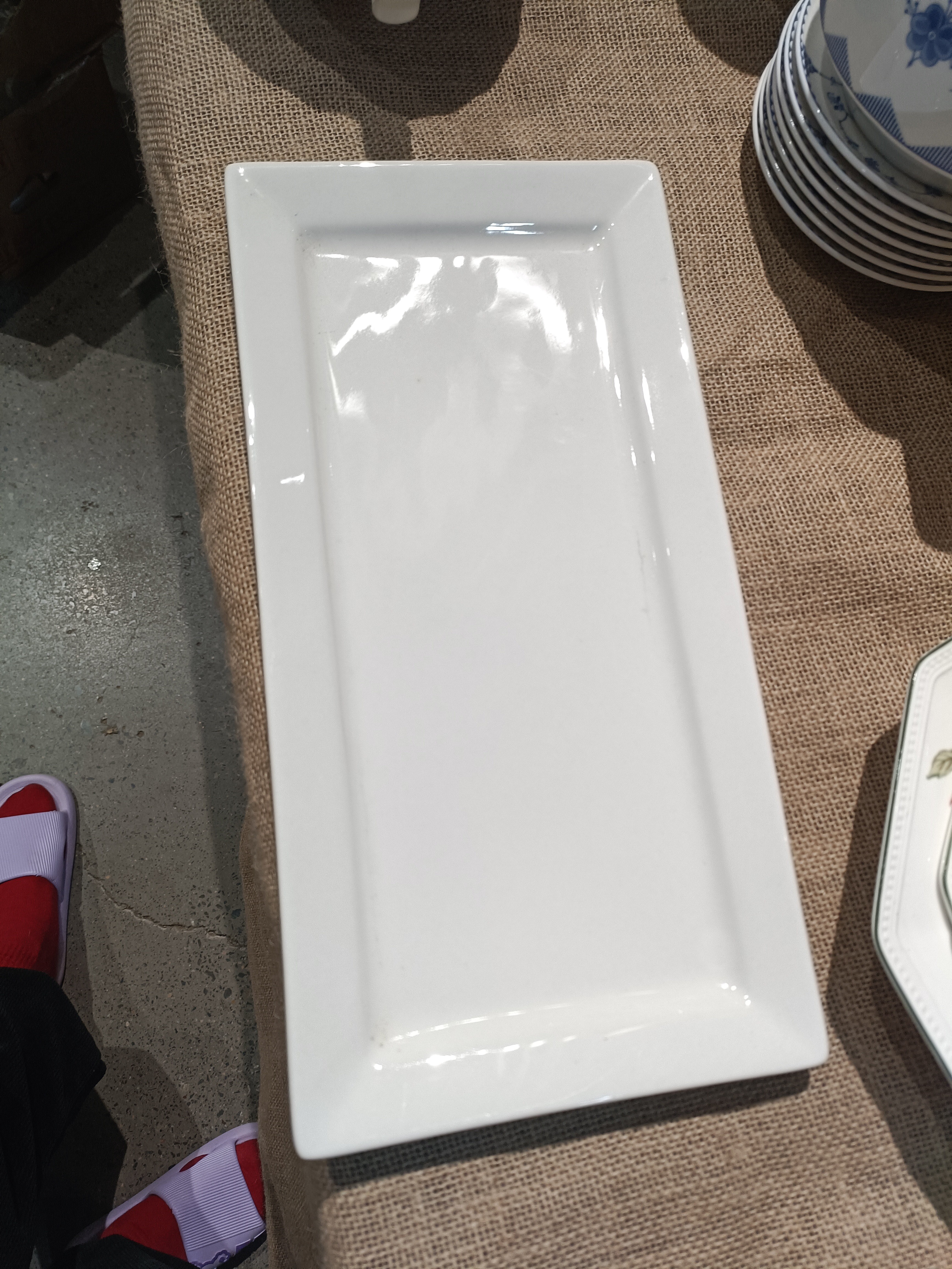 磁州窑出口长盘一个《遐思品介意勿拍》