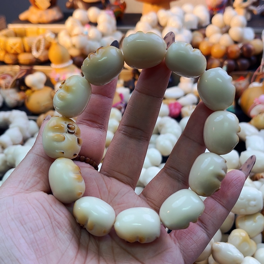 菩提根/象牙果手串炭烤猪猪福利原110