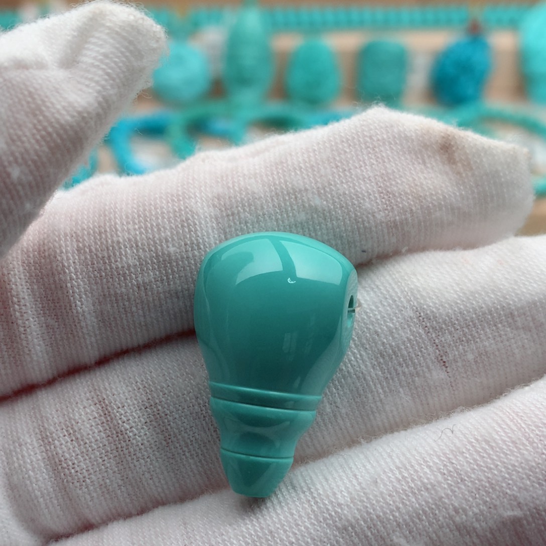 绿松石未镶嵌珠宝奇石14.5mm