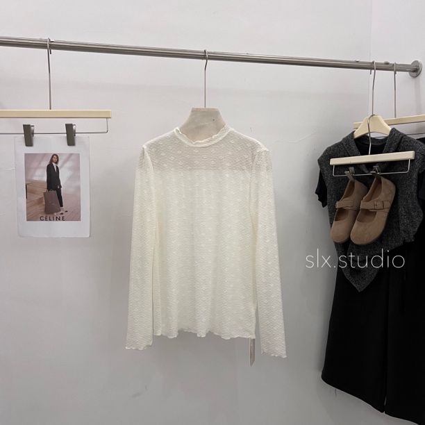 slx@ 795 条纹肌理上衣