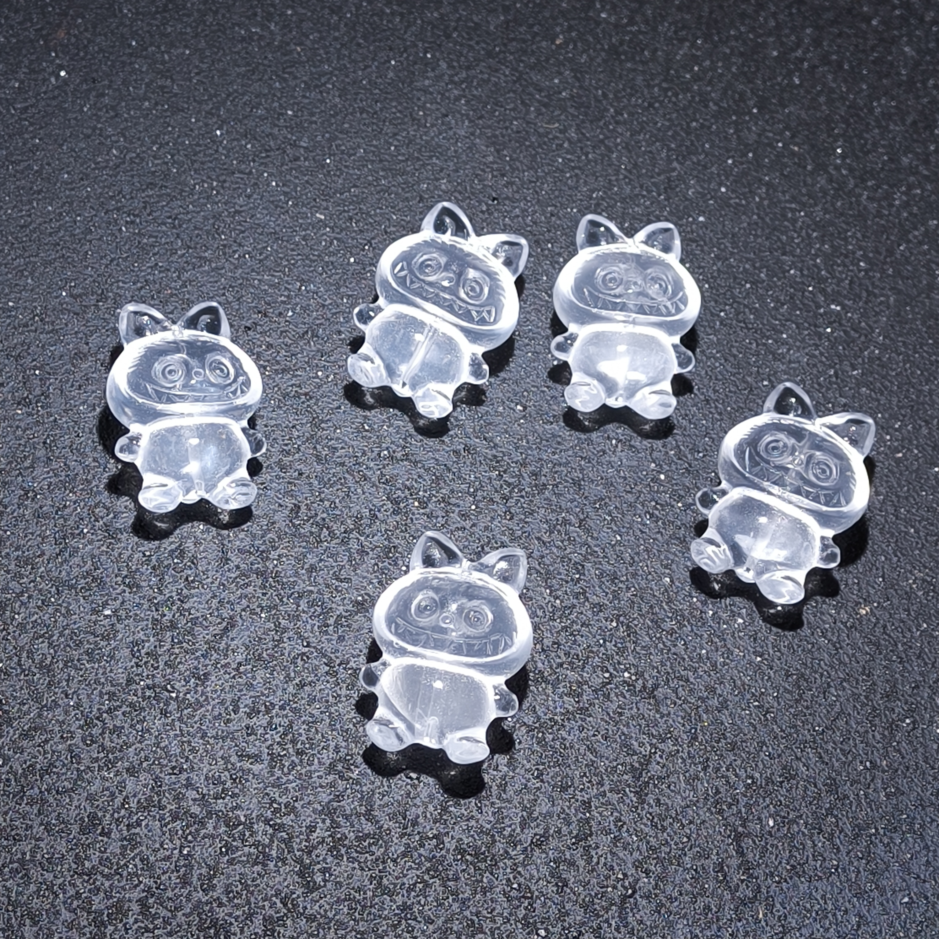 【黑胖珠宝】H0811  天然水晶白水晶拉布布 多样性发其一