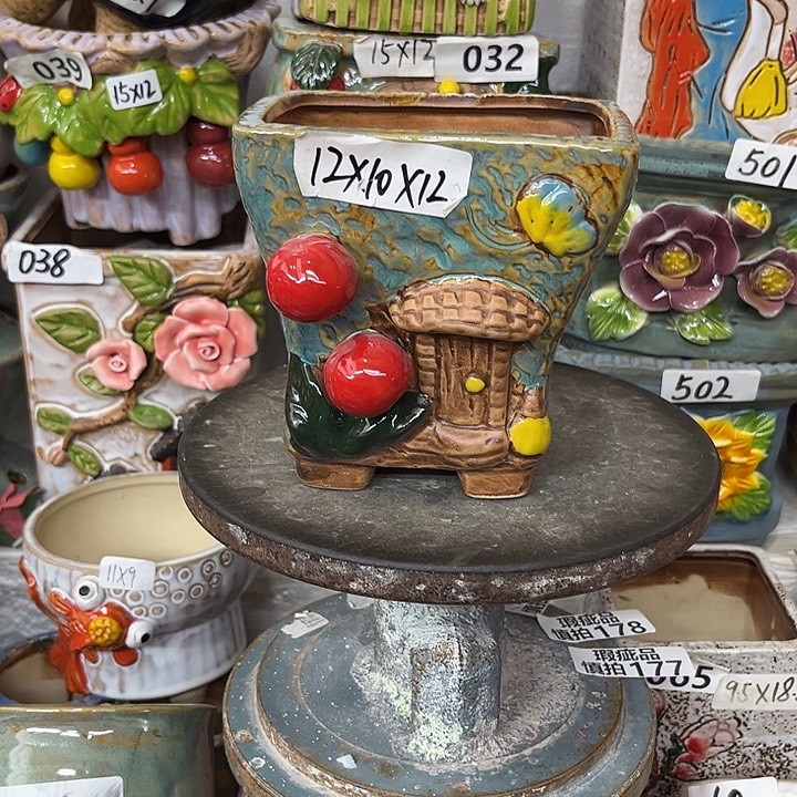 粗陶材质多肉花盆