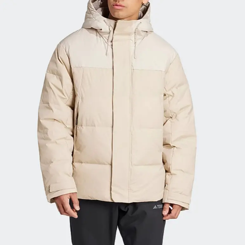 adidas/阿迪达斯男子鹅绒夹克外套连帽保暖羽绒服IX7925