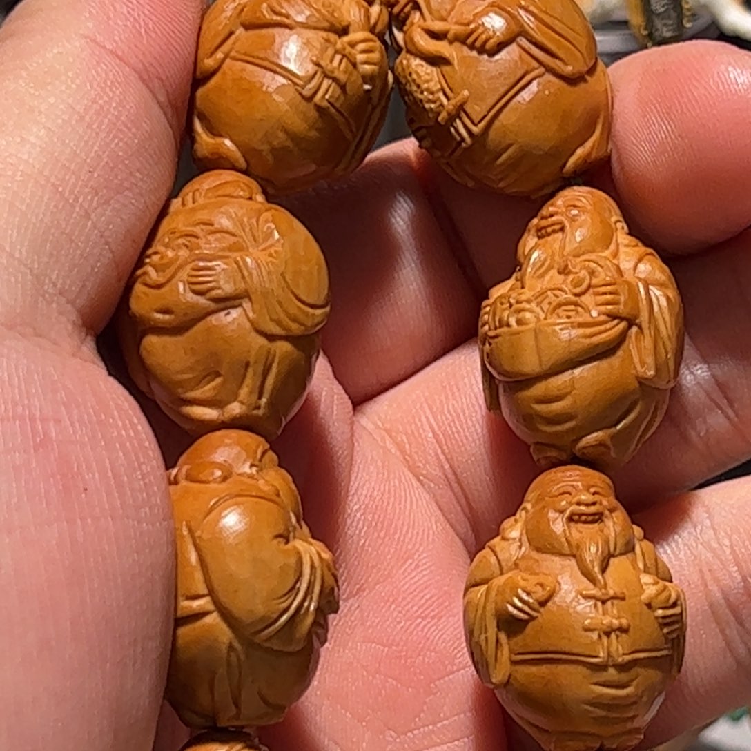 手串/手链橄榄核老树油核八宝地主