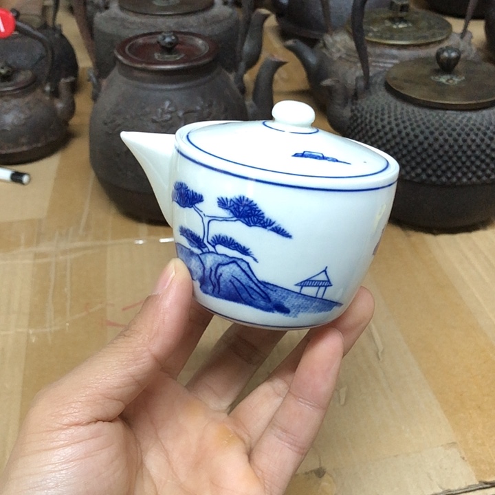 青花宝瓶平安竹泉造