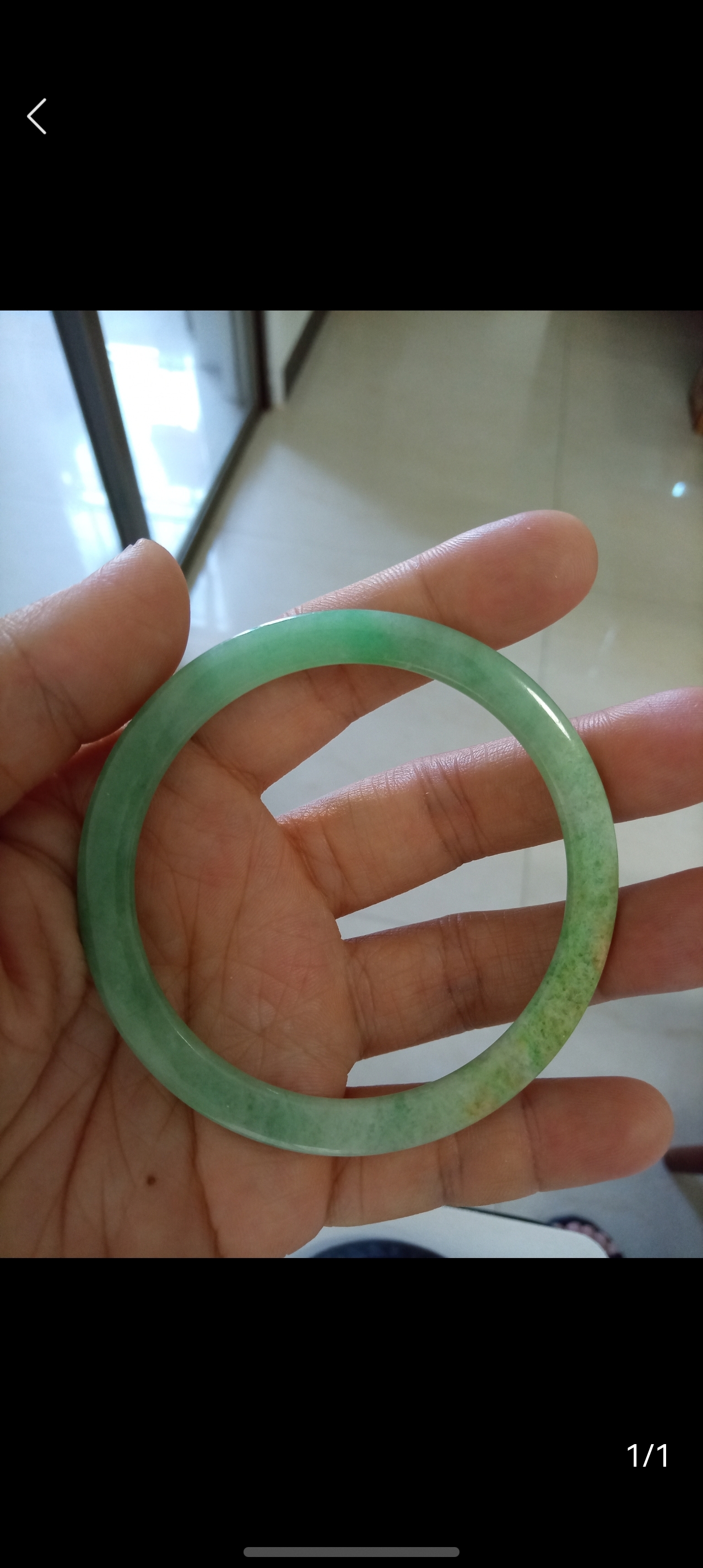 翠情深 天然翡翠 叮当手镯定制款 55圈口