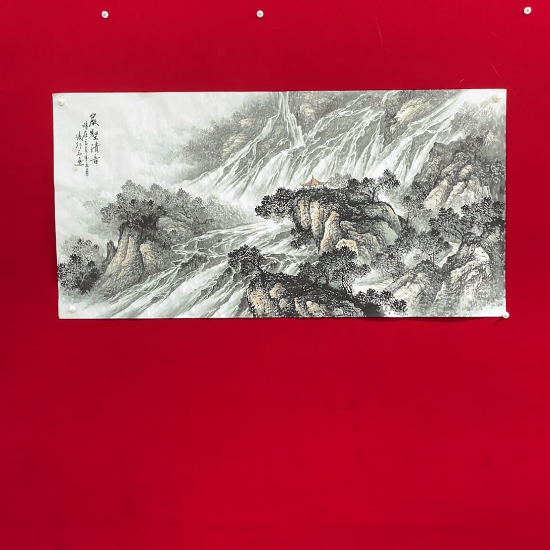 国画凌行志手绘作品