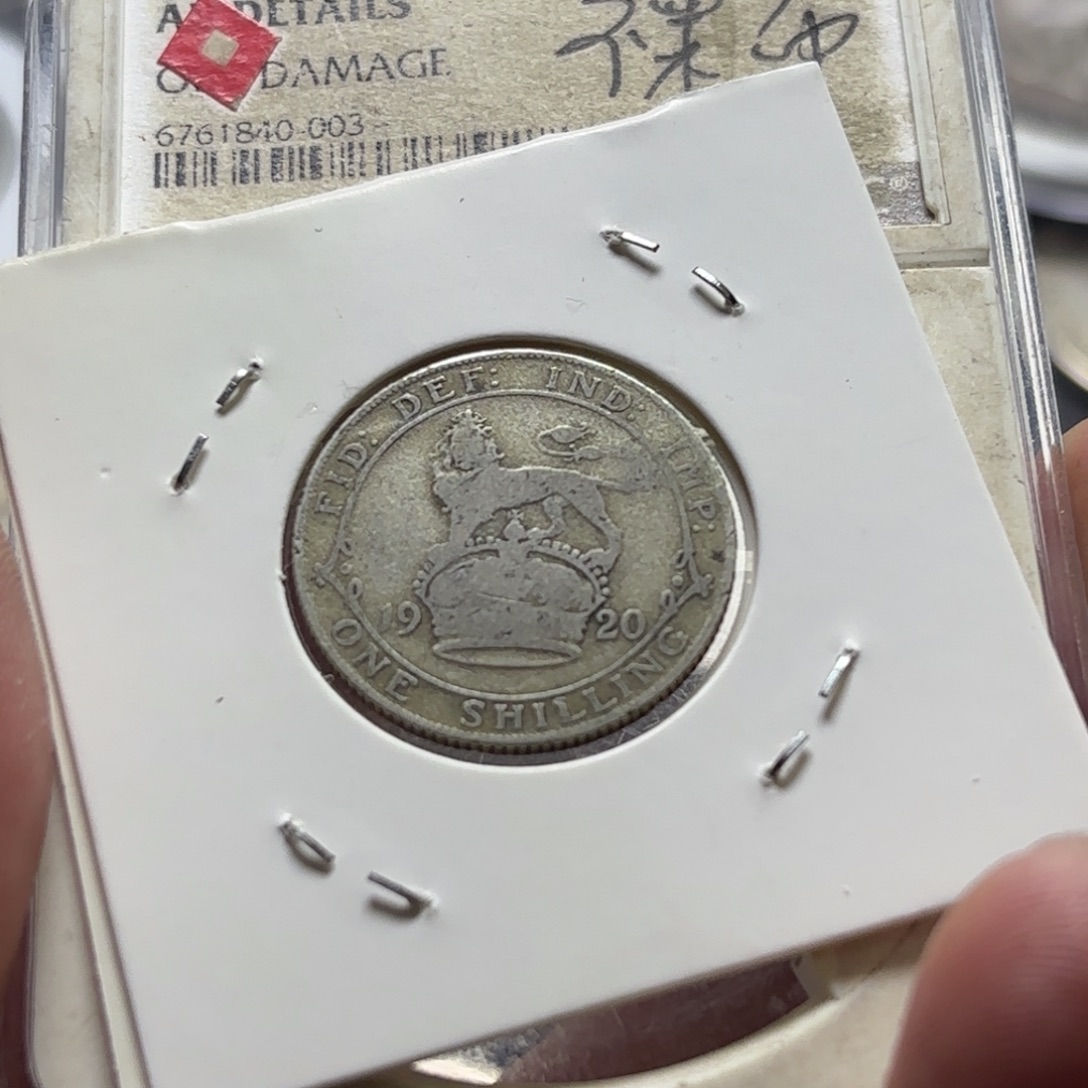 银Ag800英国乔治五世银币50%银