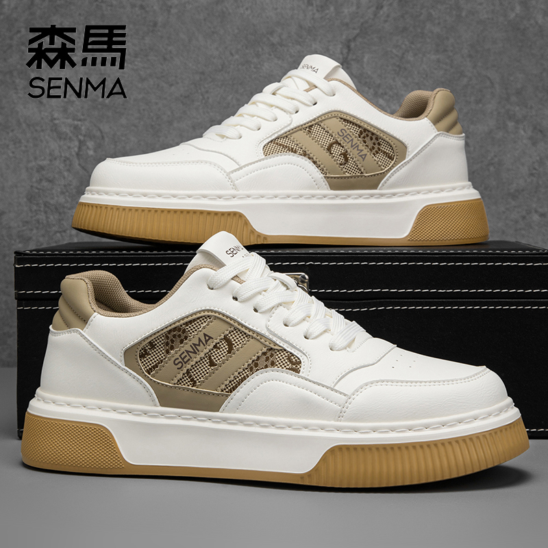 SENMA/森马男士秋季爆款时尚休闲百搭透气潮流低帮韩版运动板鞋