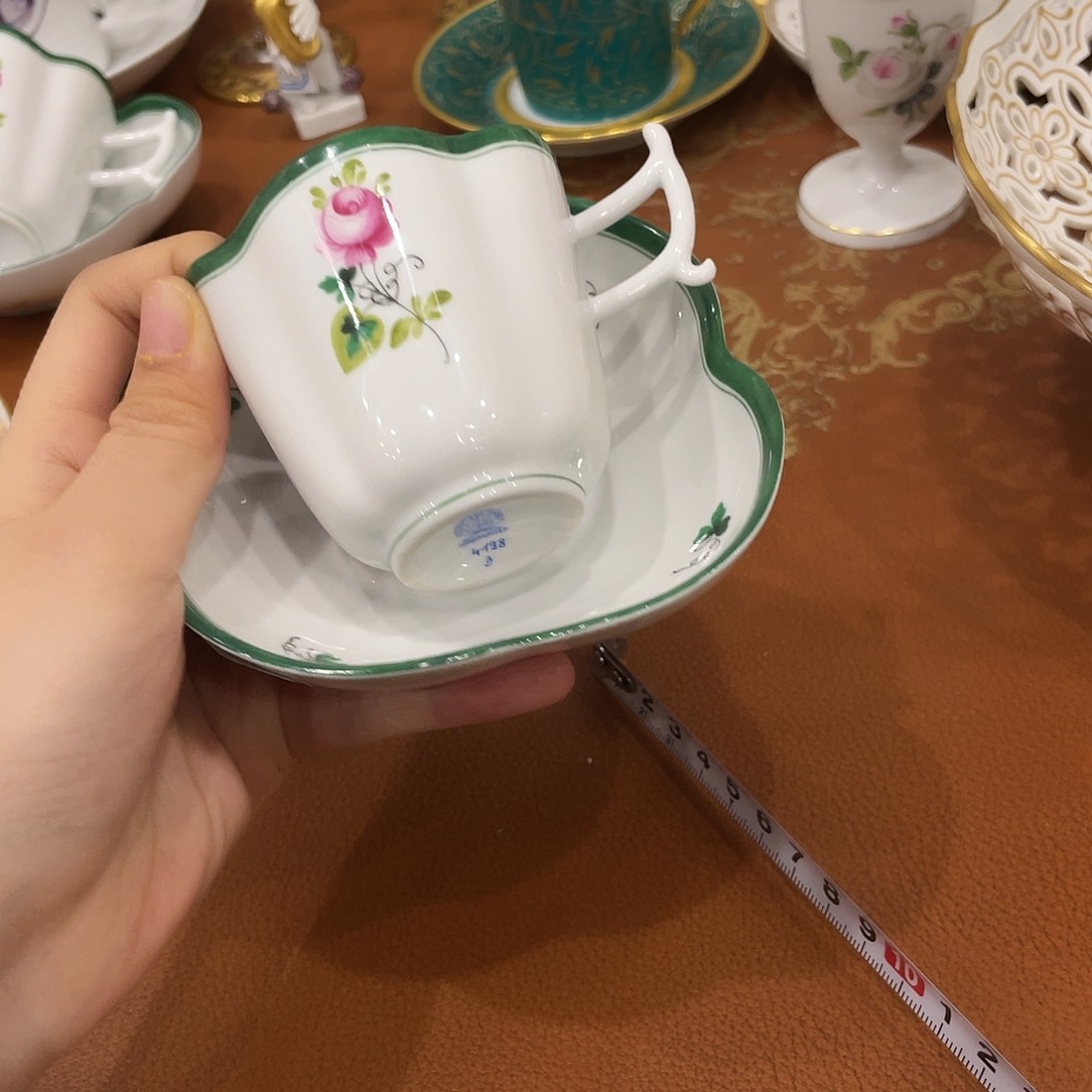 瓷片中古赫伦咖啡杯