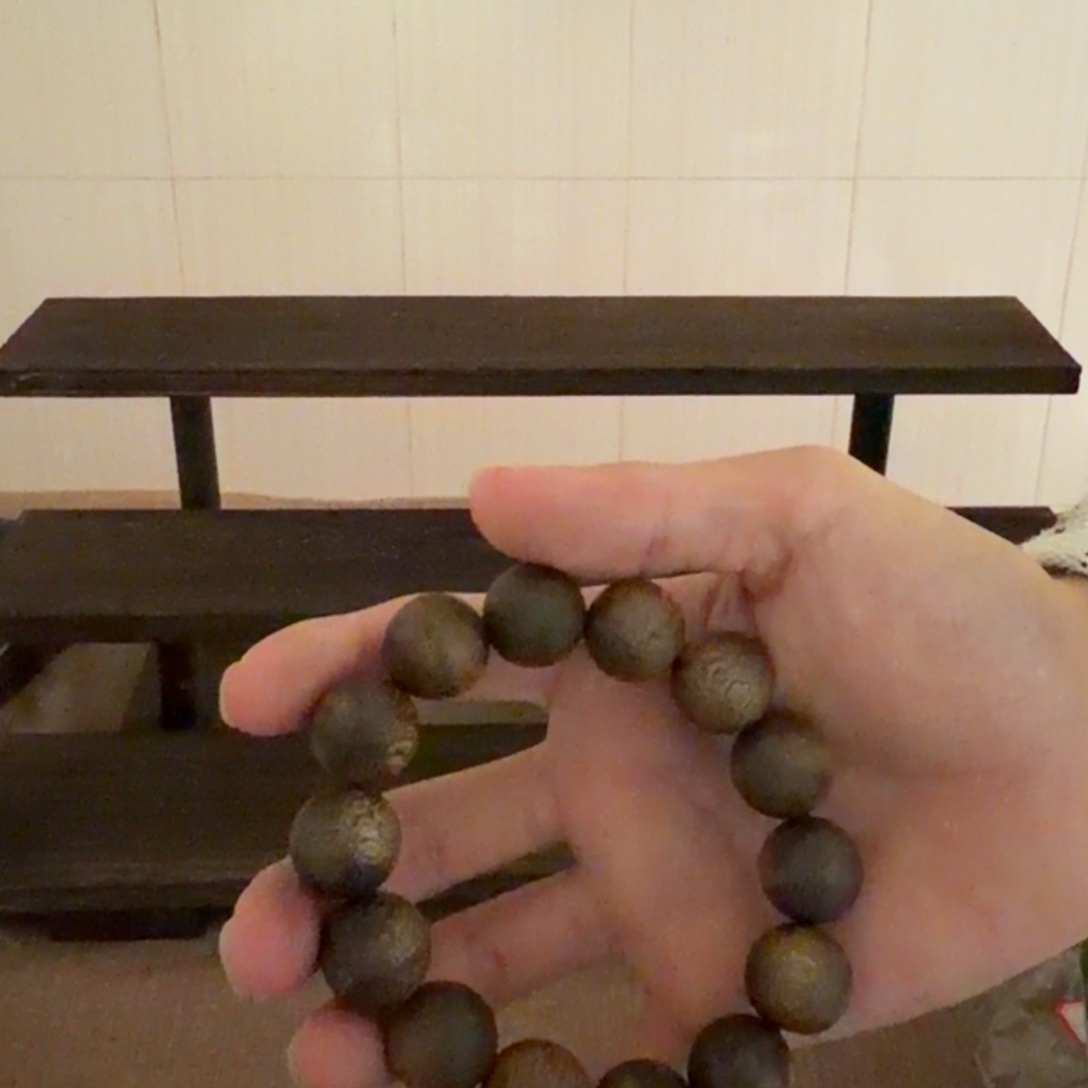 沉香手串圆珠17mm19g