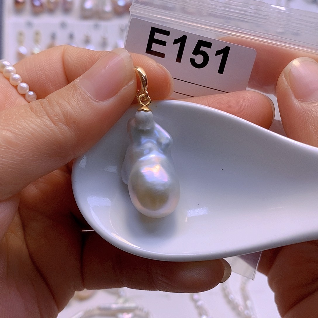 淡水珍珠颈饰银S925镶嵌