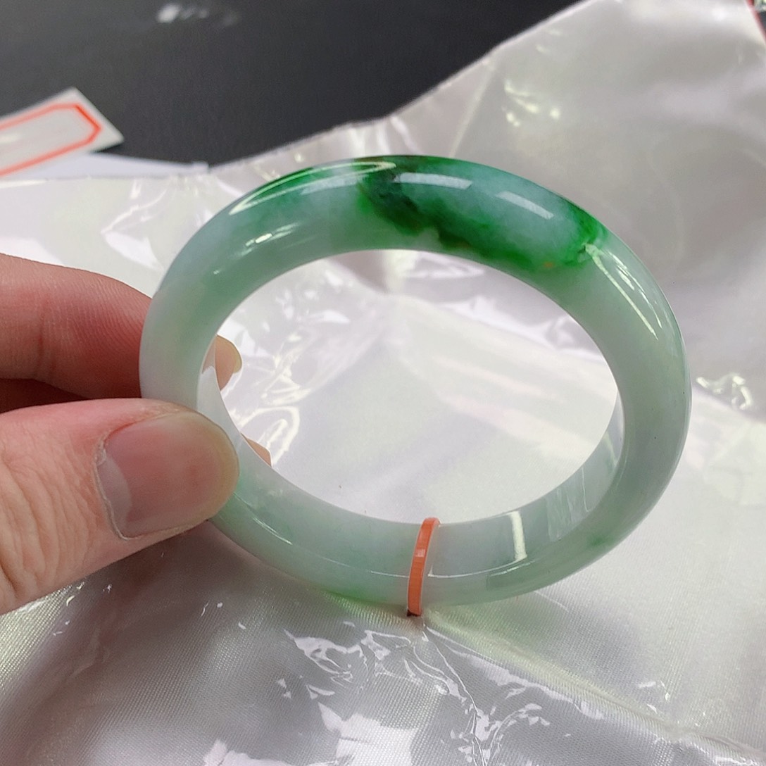 翡翠手镯未镶嵌415缅甸天然翡翠A货