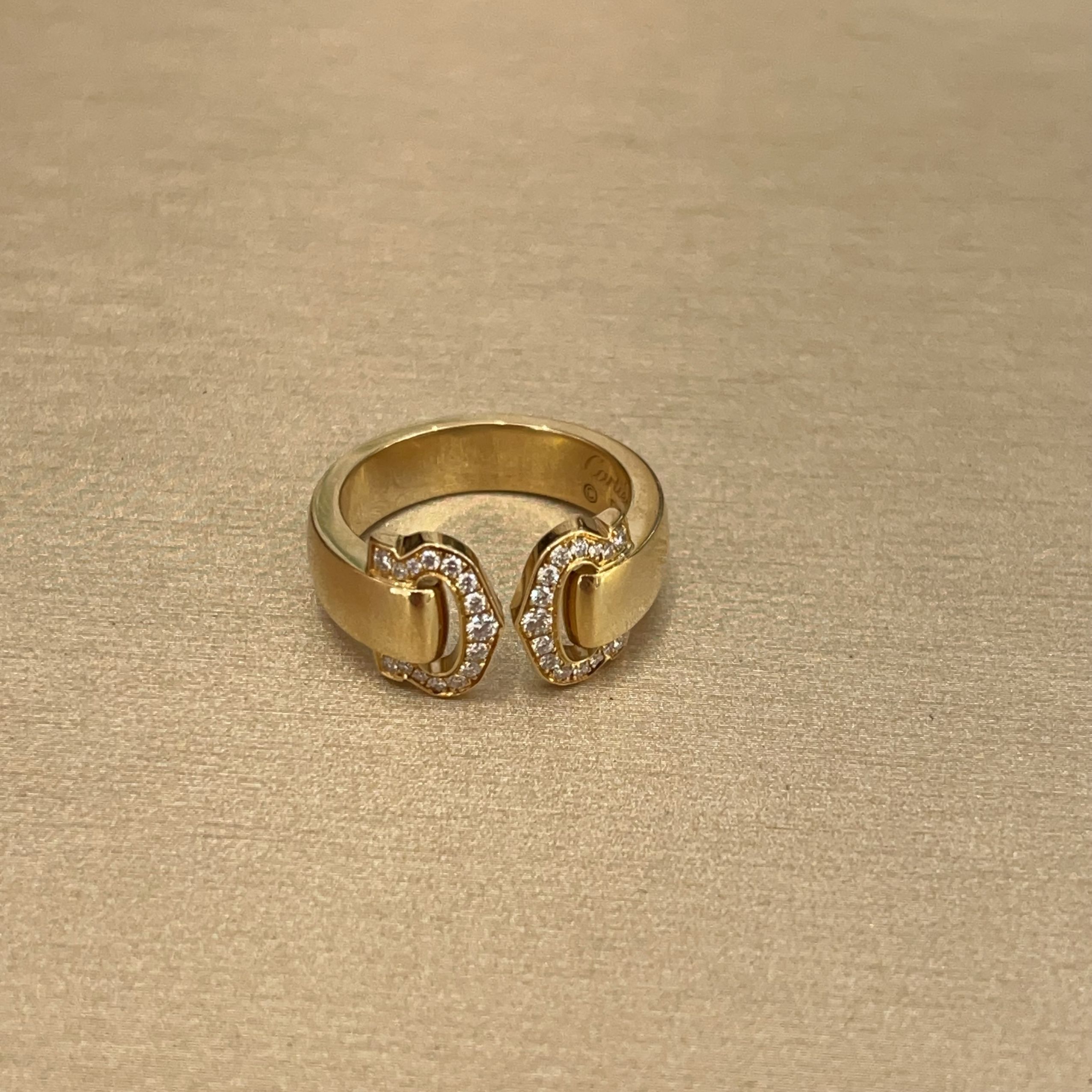 99新 Cartier/卡地亚 天使钻戒/黄金/#52