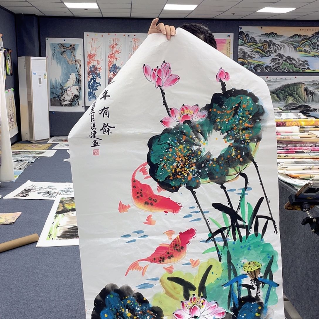 国画作品小姐姐放漏…