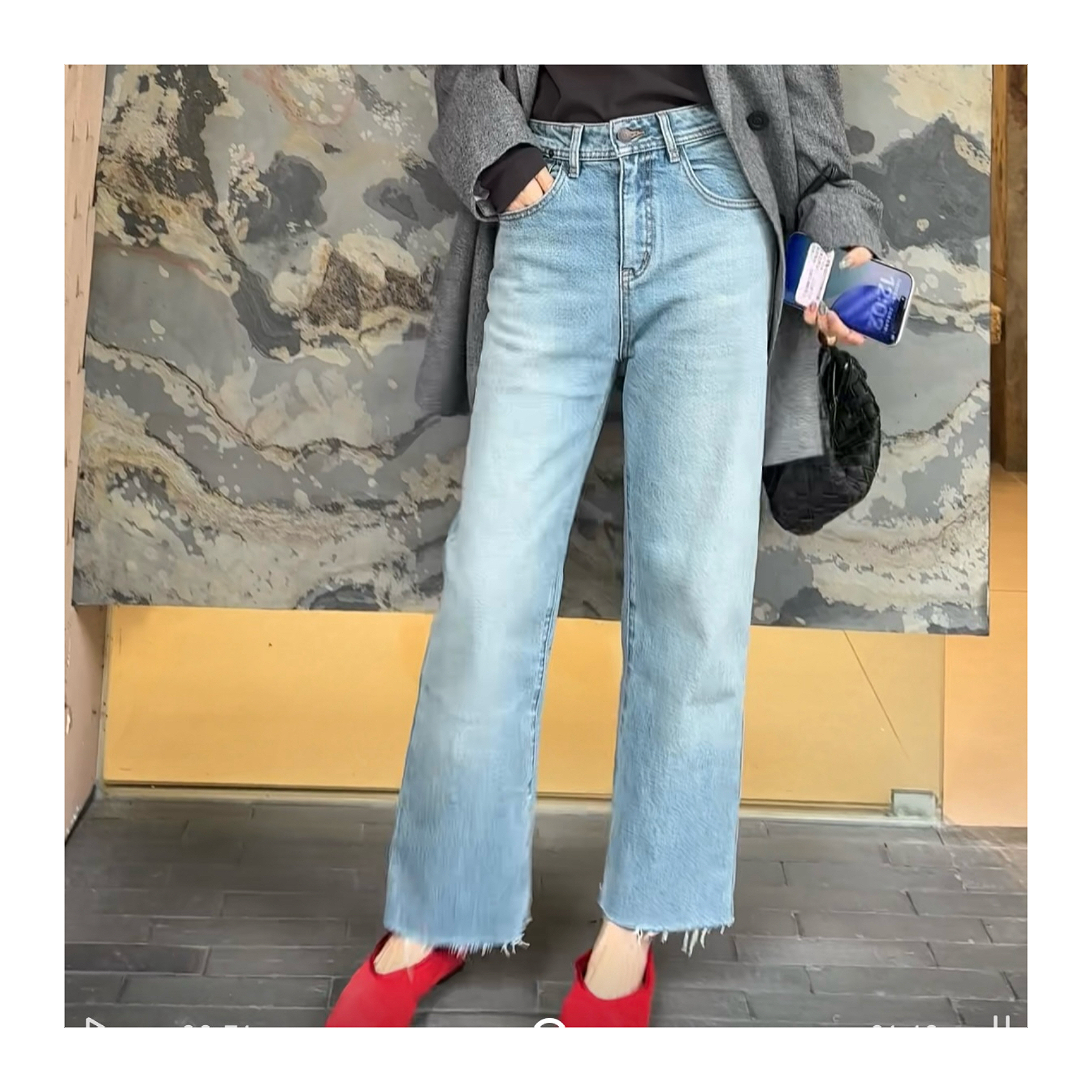 LIS&AZ-法棍八分牛仔裤XB10231