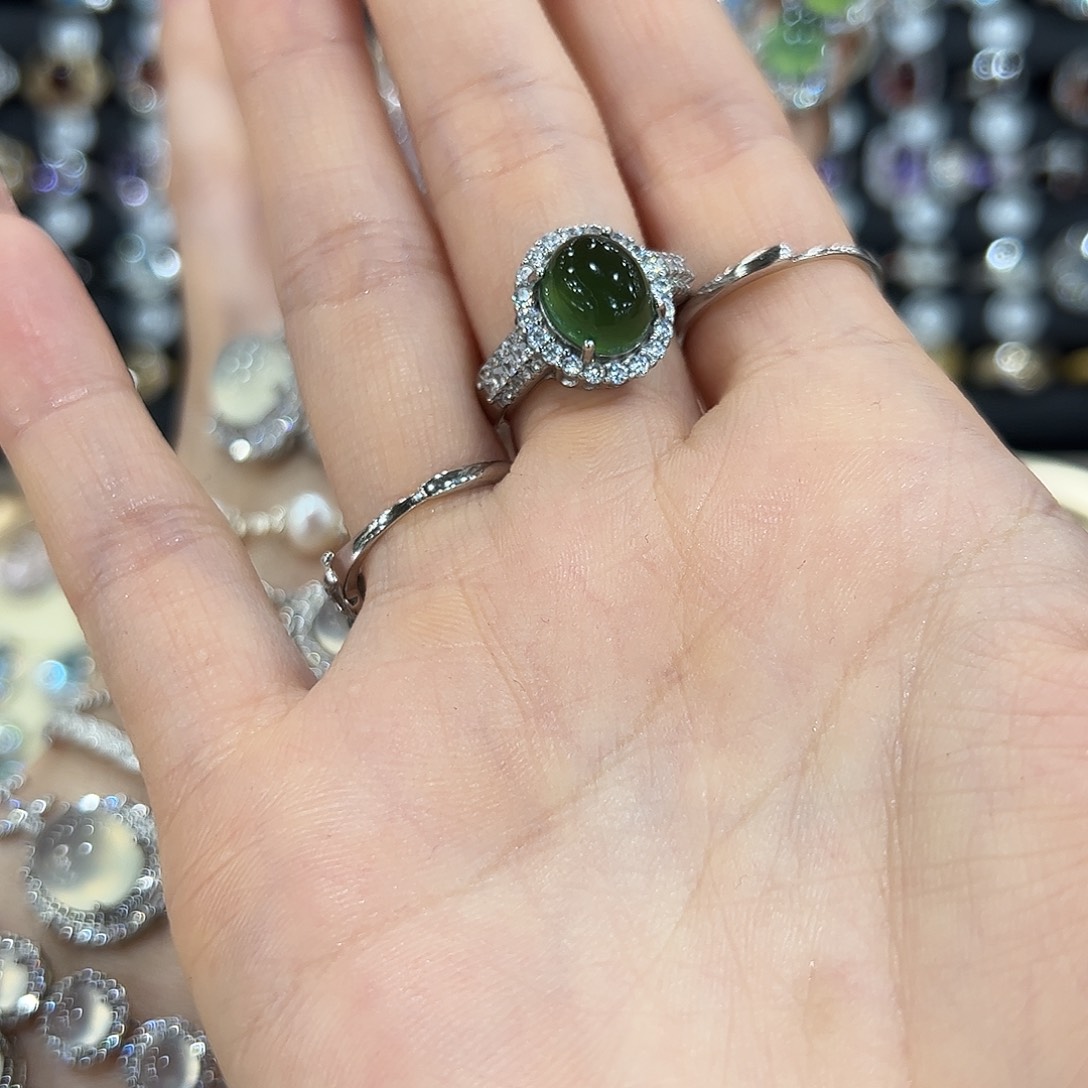 紫晶戒指银S925镶嵌A*N111