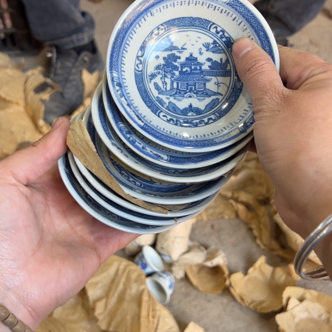 其他陶10厘米梧桐碟子 7个