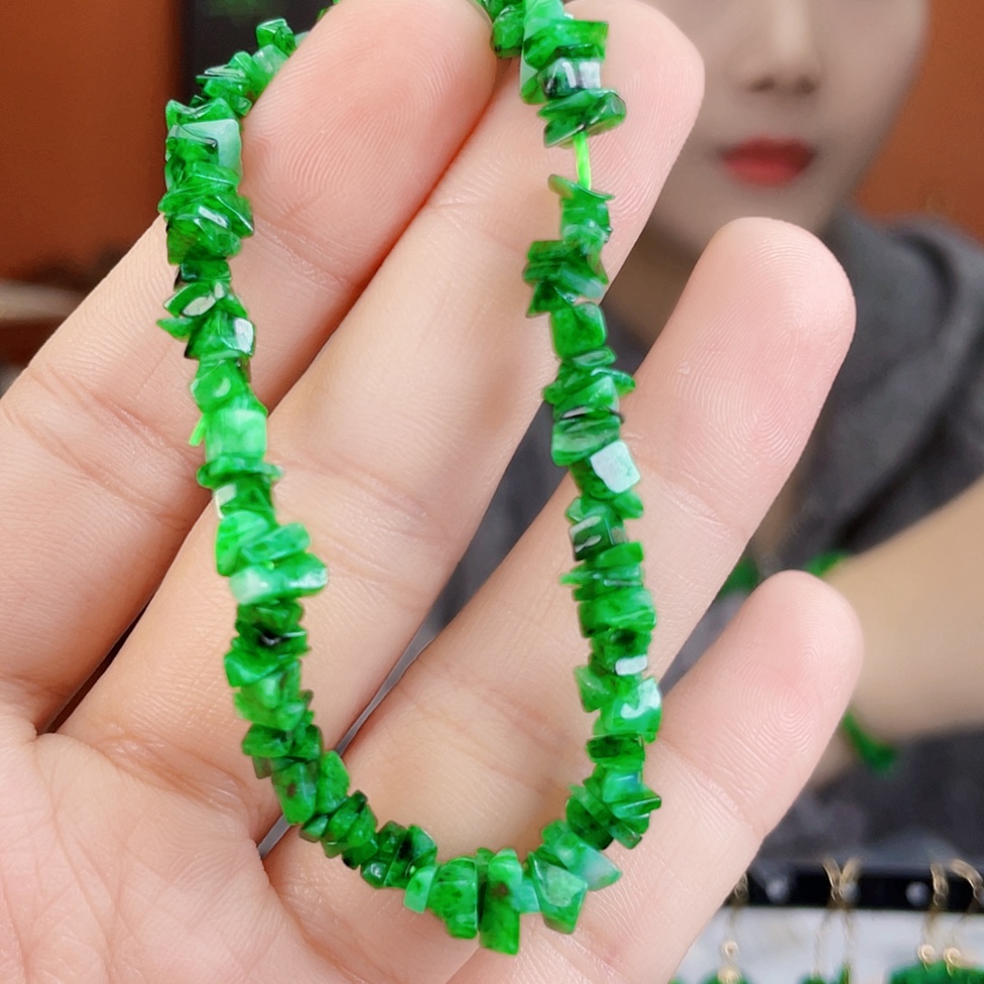 翡翠未镶嵌耳饰饰品