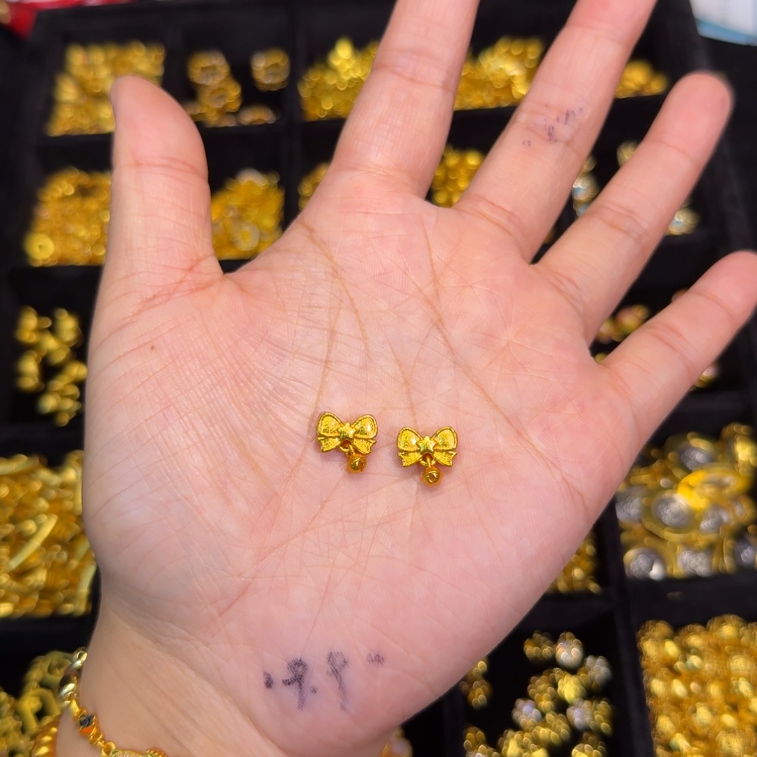 铜合金蝴蝶结铃铛2套