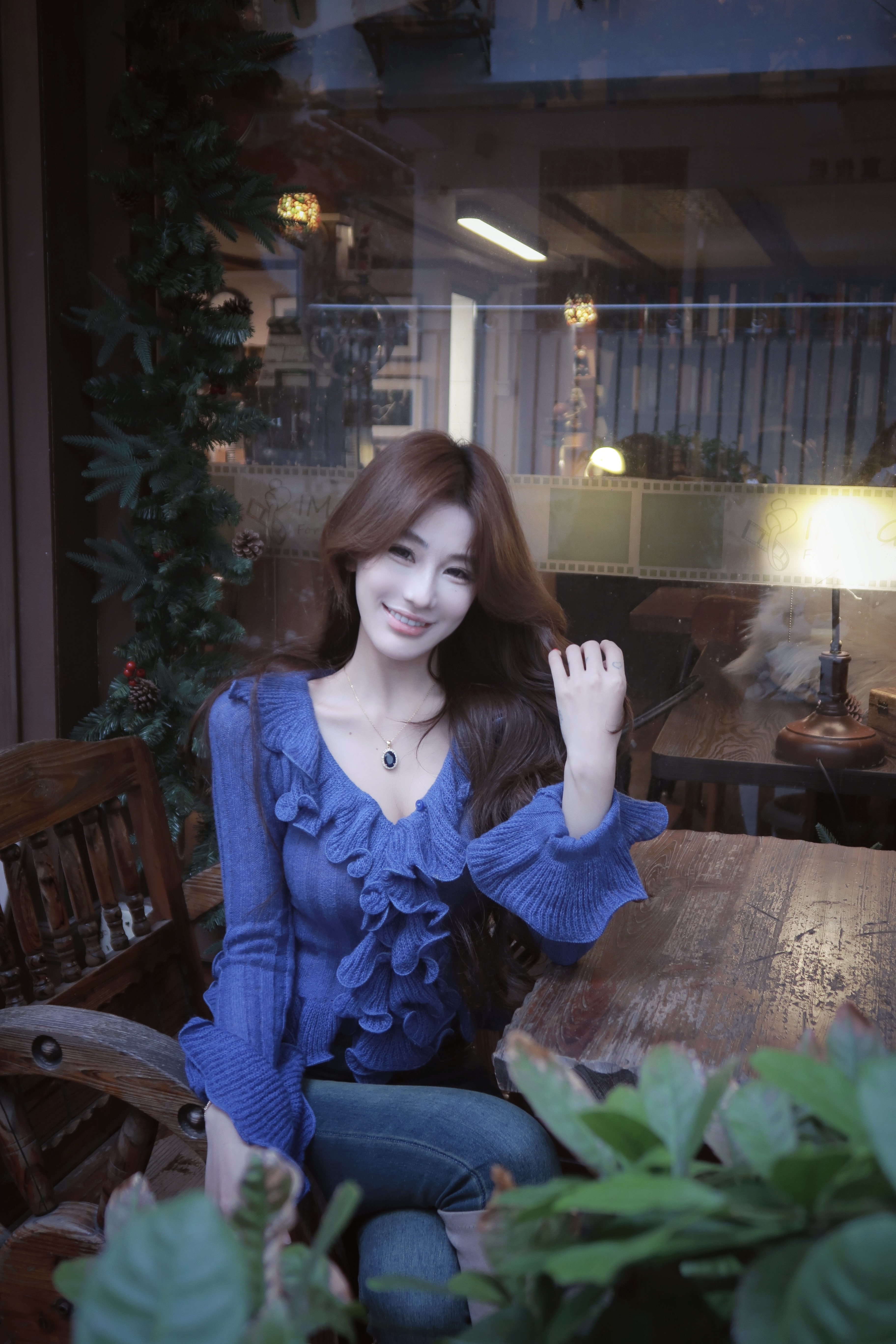 WW定制「心动波尔卡」网红长袖针织时尚休闲显瘦百搭小众设计感上衣