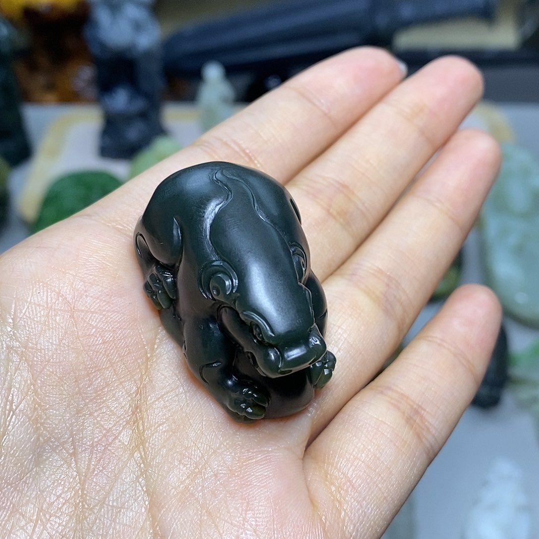 和田玉和田玉未镶嵌镜*