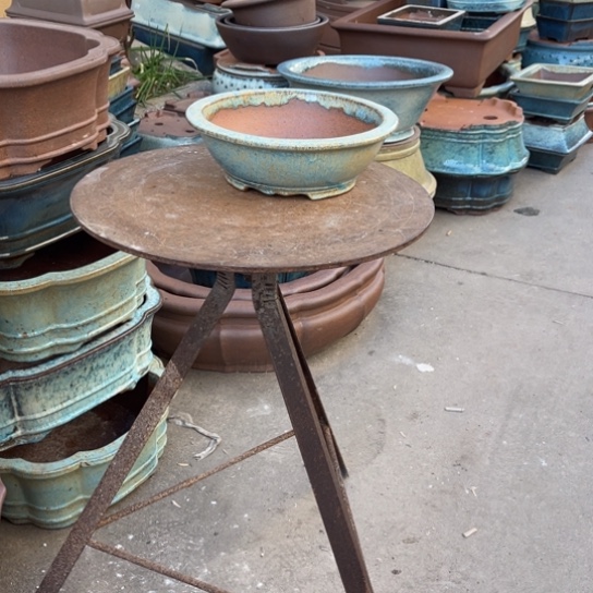 紫砂花盆老*高温釉处理