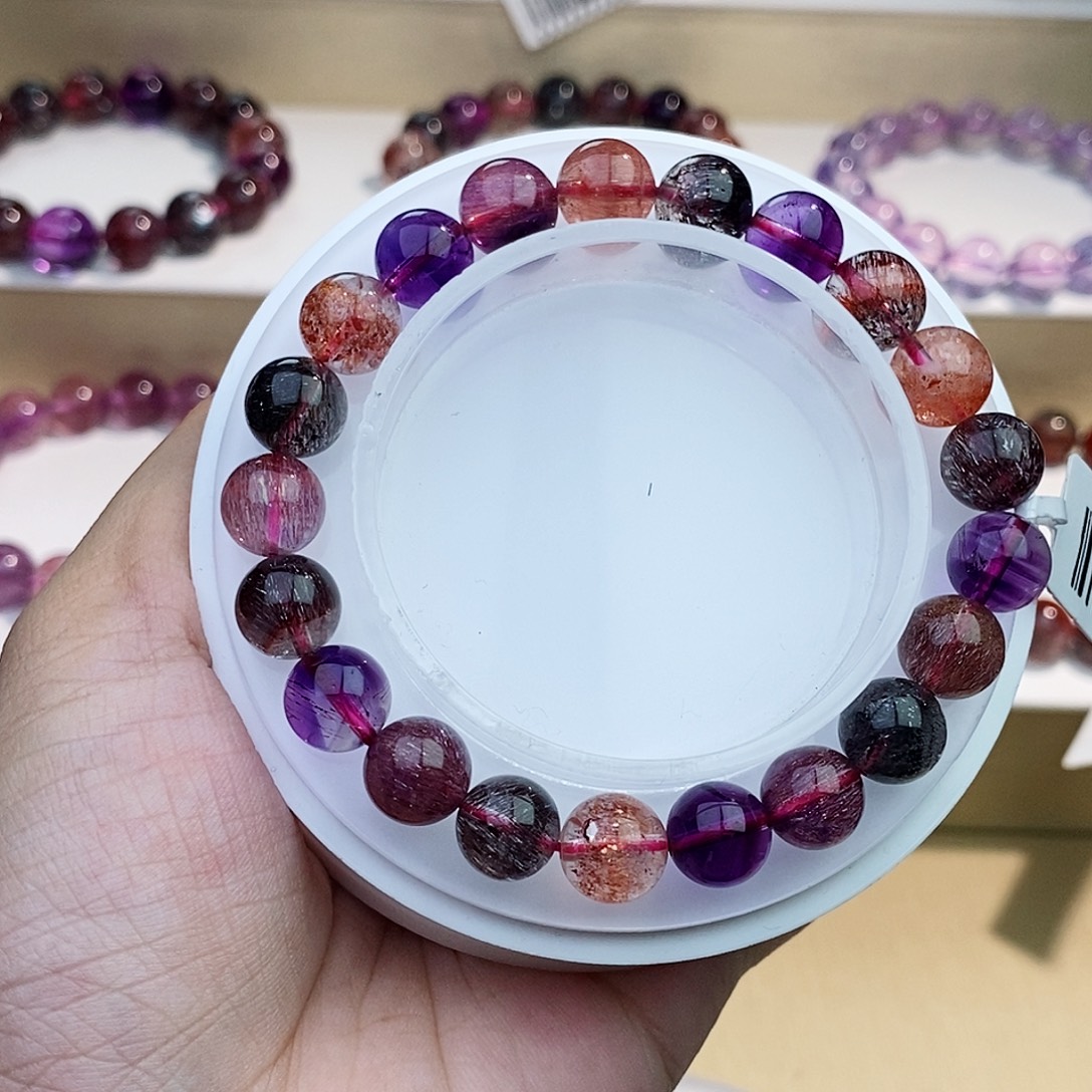 水晶手链未镶嵌黑加仑9