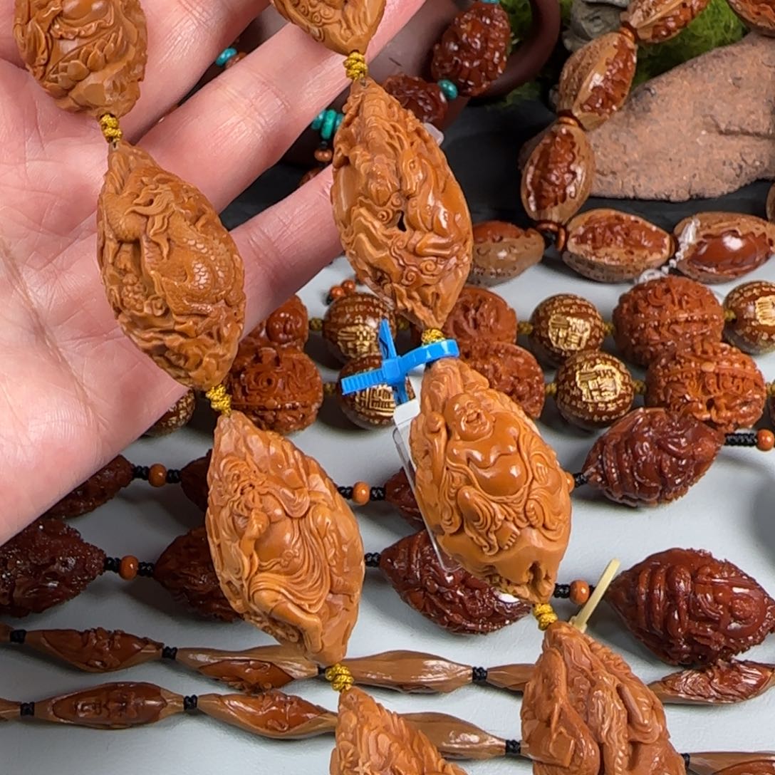 橄榄核手串/手链瑞兽九仙手持