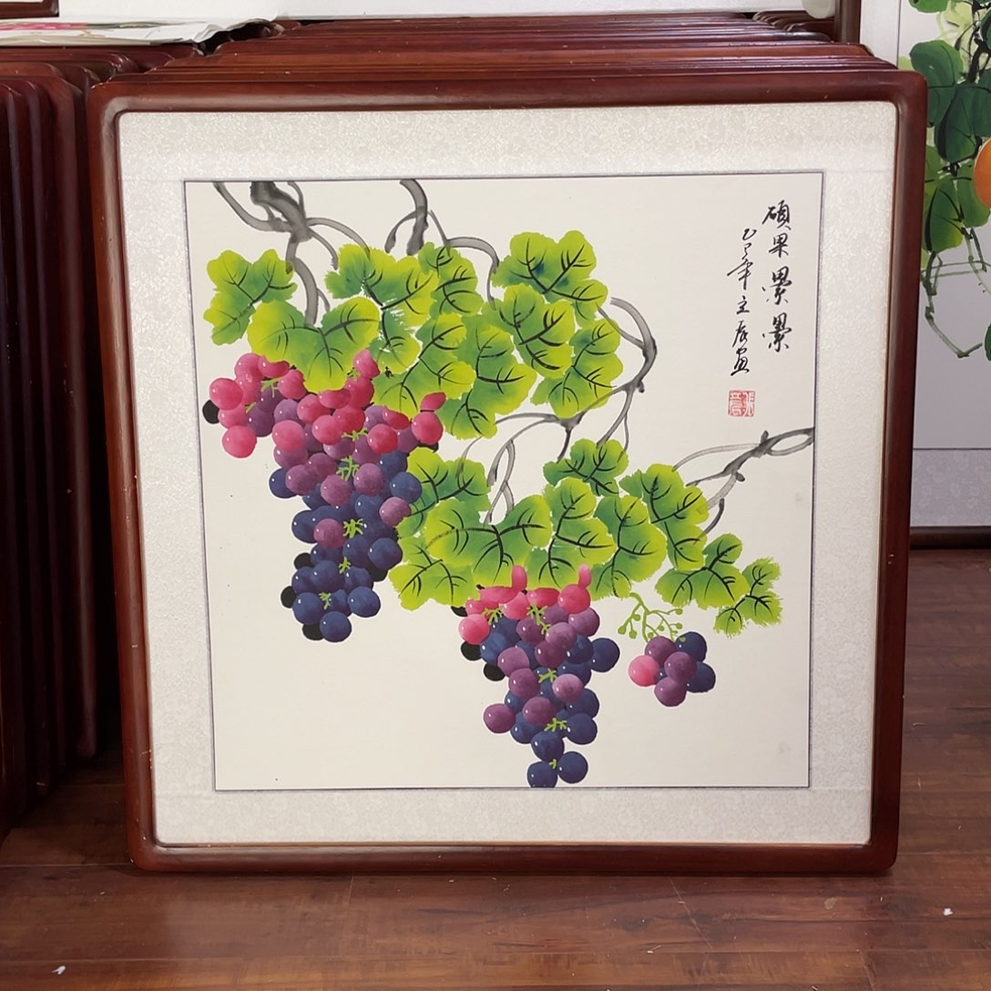 国画带框尺寸63*63厘米