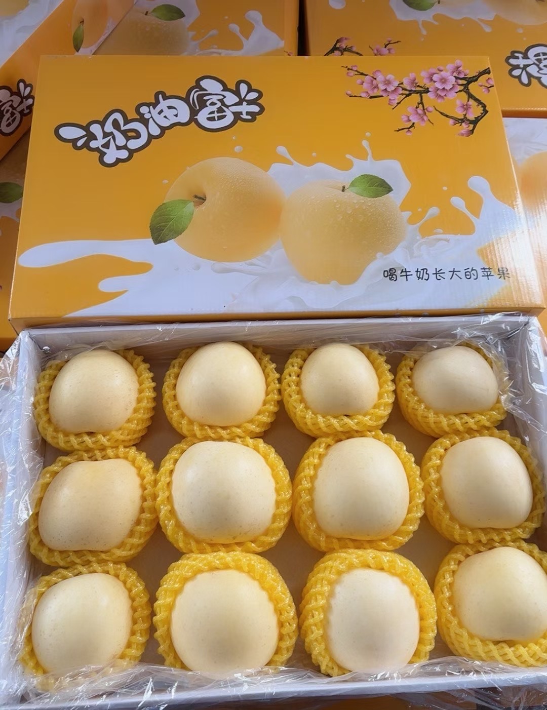 威海正宗奶油富士苹果脆甜多汁当季新鲜水果