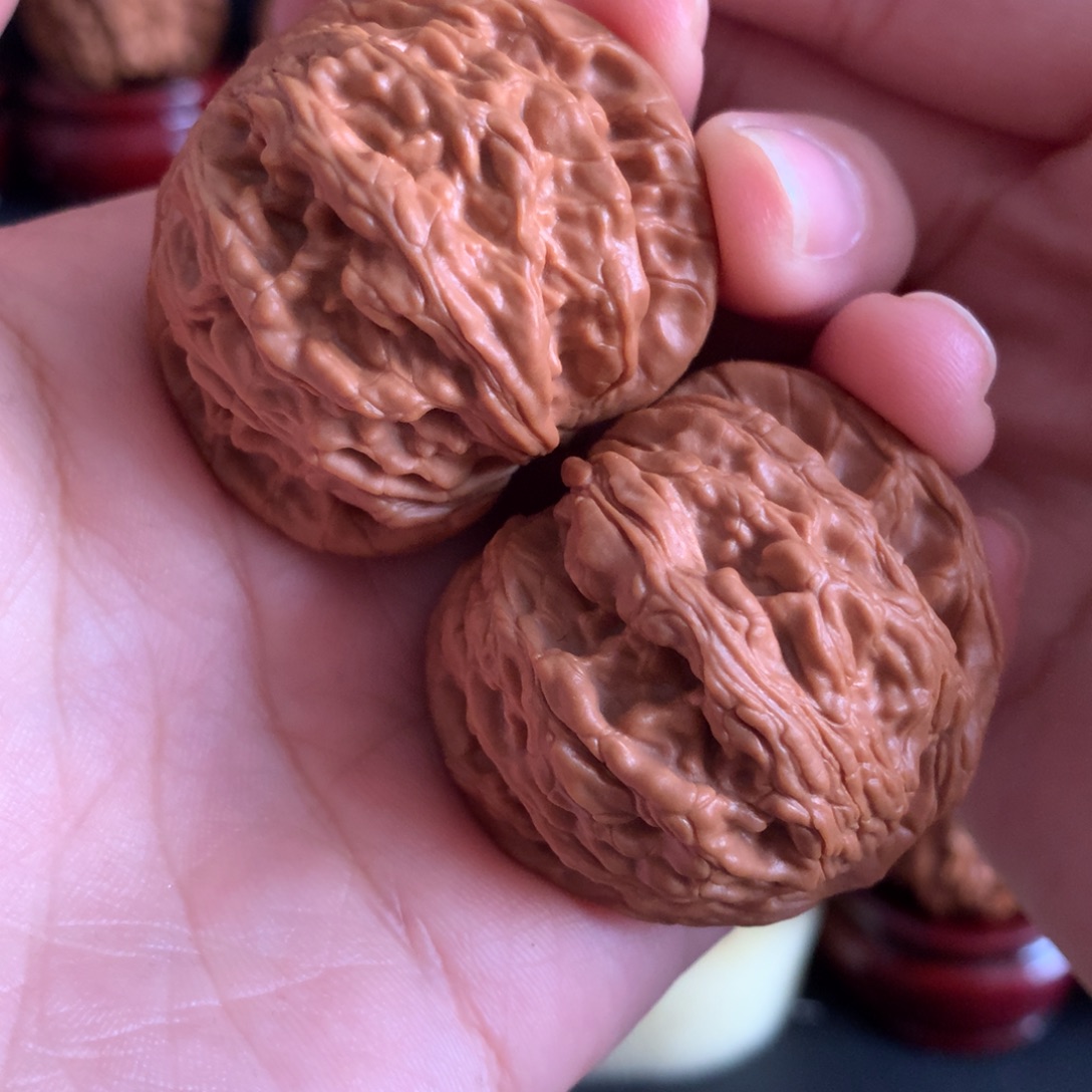 欢***木质类文玩核桃圆麦虎39+